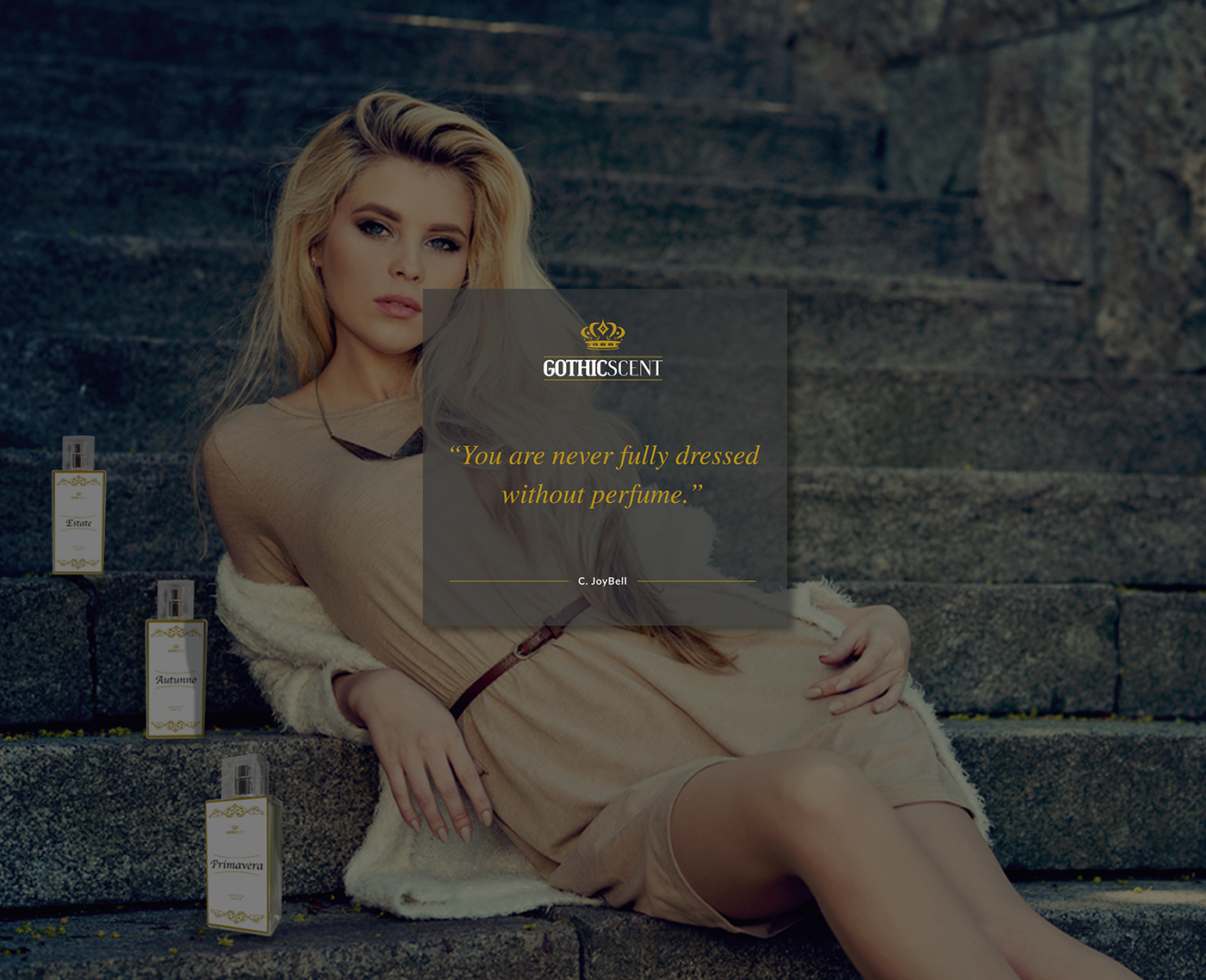 perfume Fragrance gothic design interactive Website color digital UI branding 