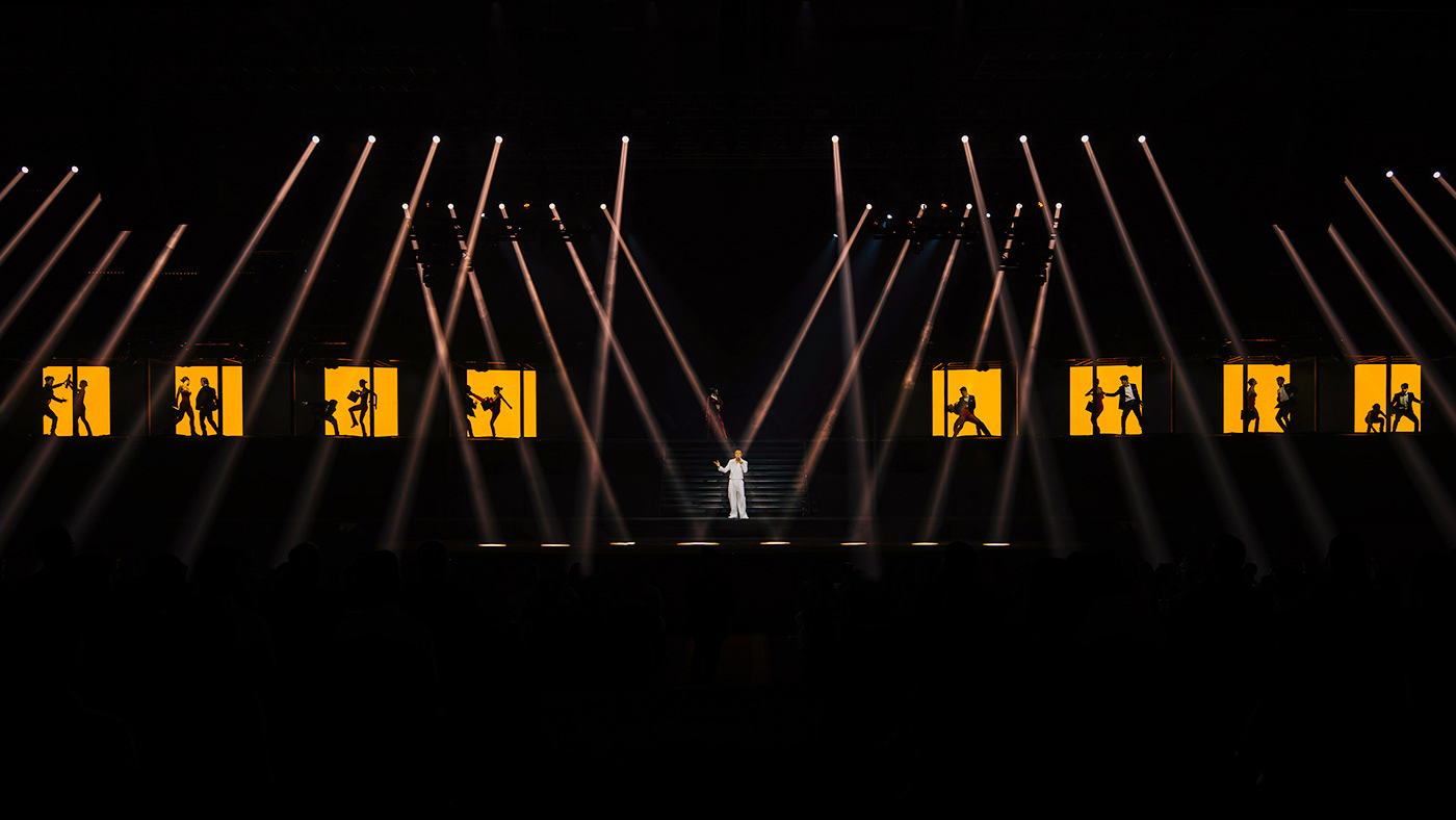 music concept art concert photography Techcombank visual design ligting  led lights Advertising  Singer