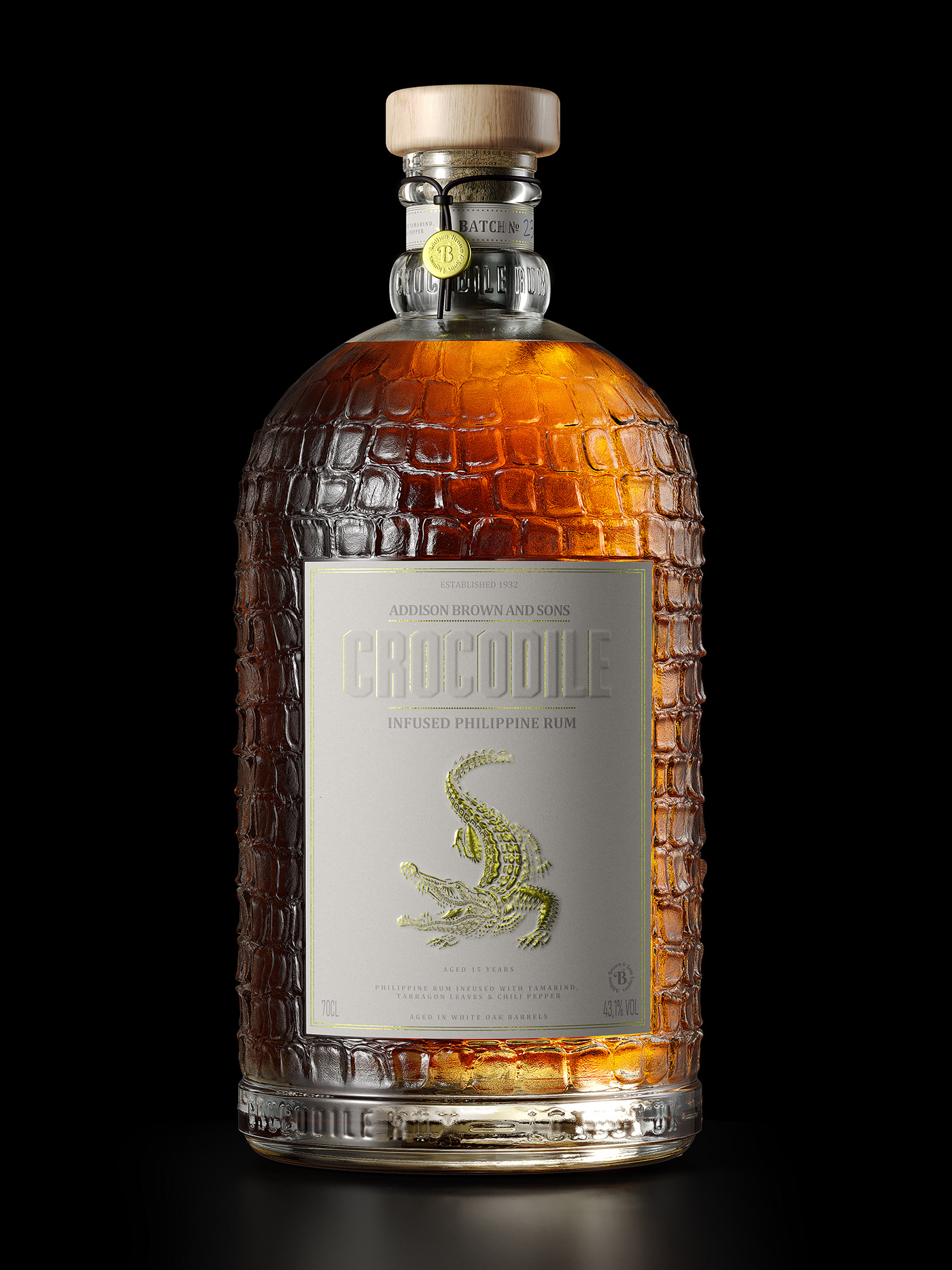 3D Advertising  bottle CGI liquor luxurious Render rendering Rum