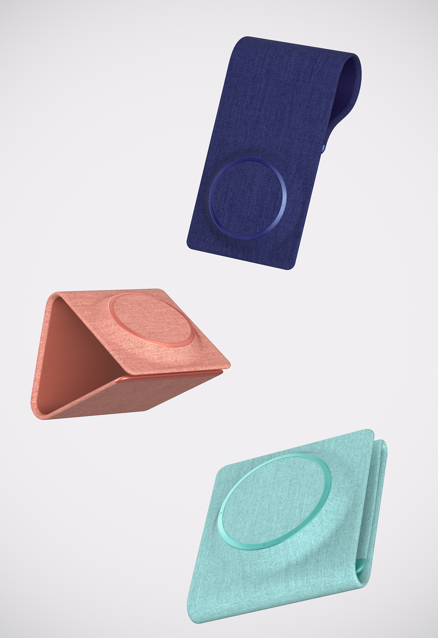 speaker bluetooth fabric Foldable bendable kvadrat lg portable music design