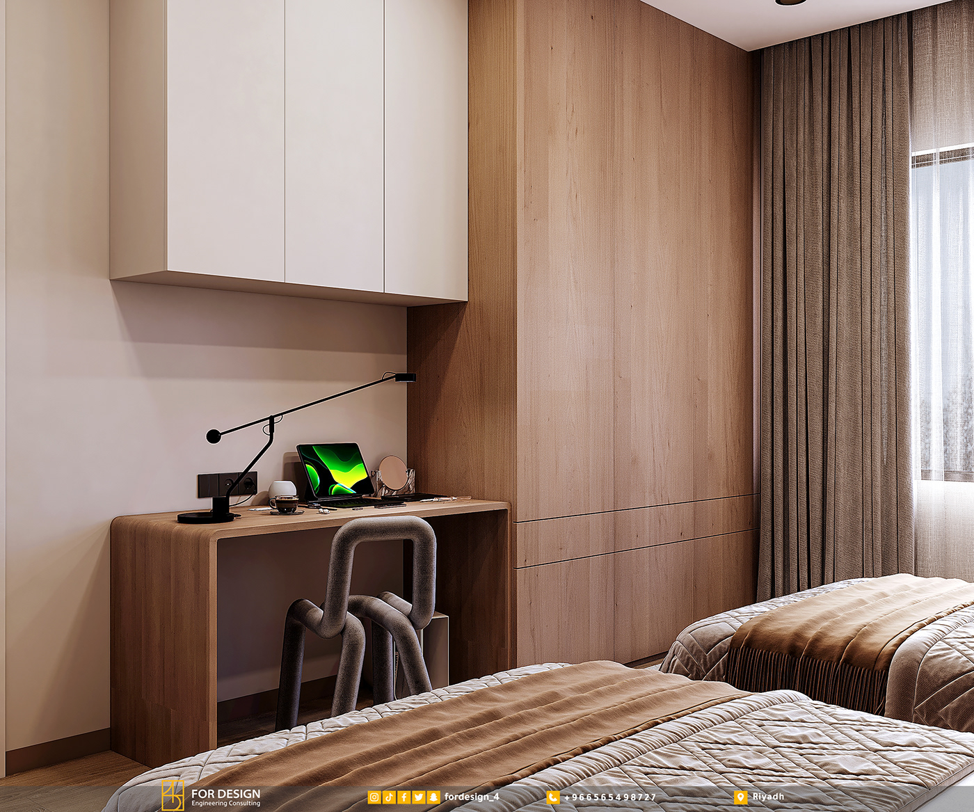 bedroom design visualization architecture interior design  corona bedroom design interior designs Bedroom interior 3ds max modern