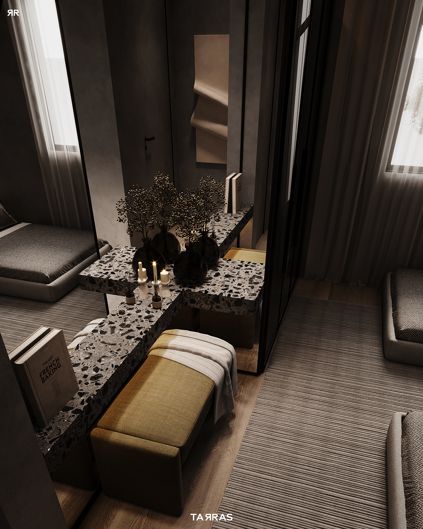 interior design  corona render  3dmax visualization