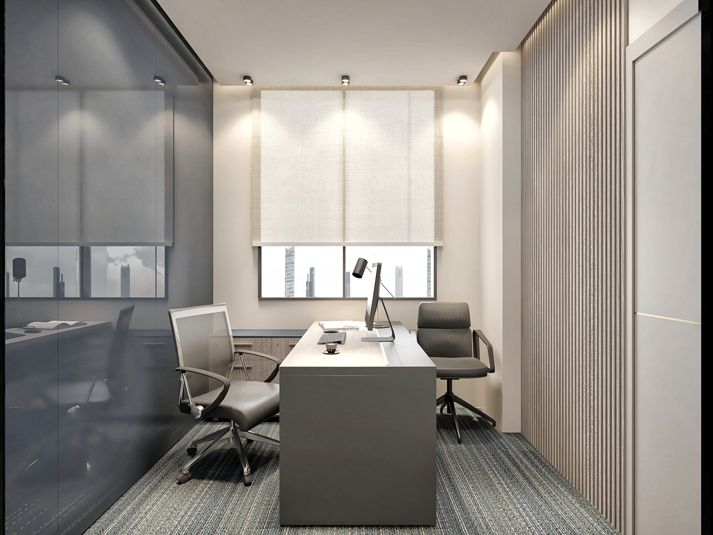 interior design  Interior Office Office Design office furniture building architecture visualization modern reception