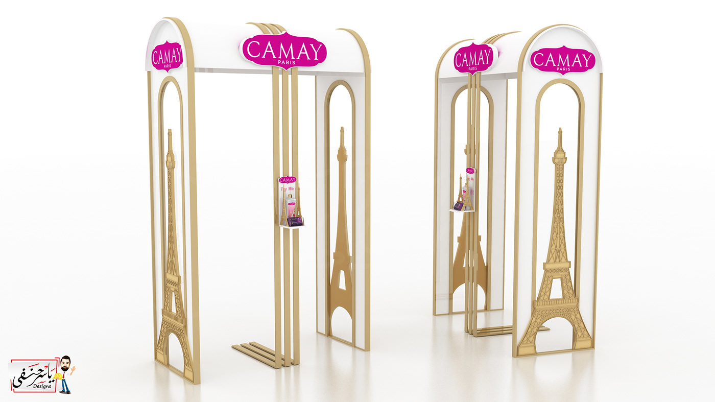 campaign camay Stand FLOOR Display gondola countertop SHOWER Paris tower