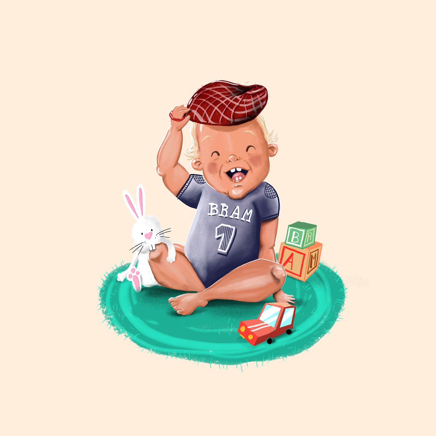 ILLUSTRATION  baby Character cute toys