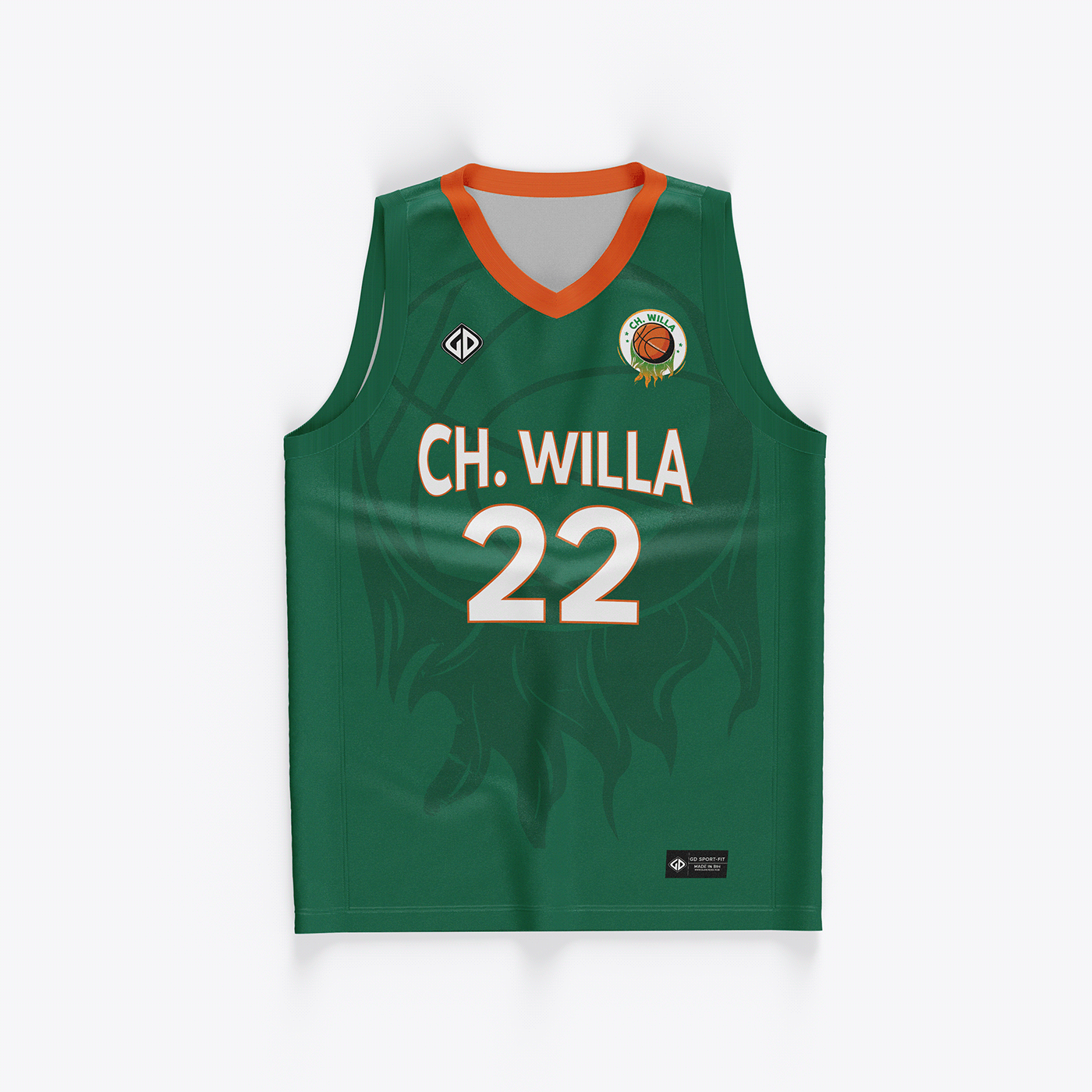 apparel basketball graphic design  green jersey Jersey Basketball Miami Heat orange