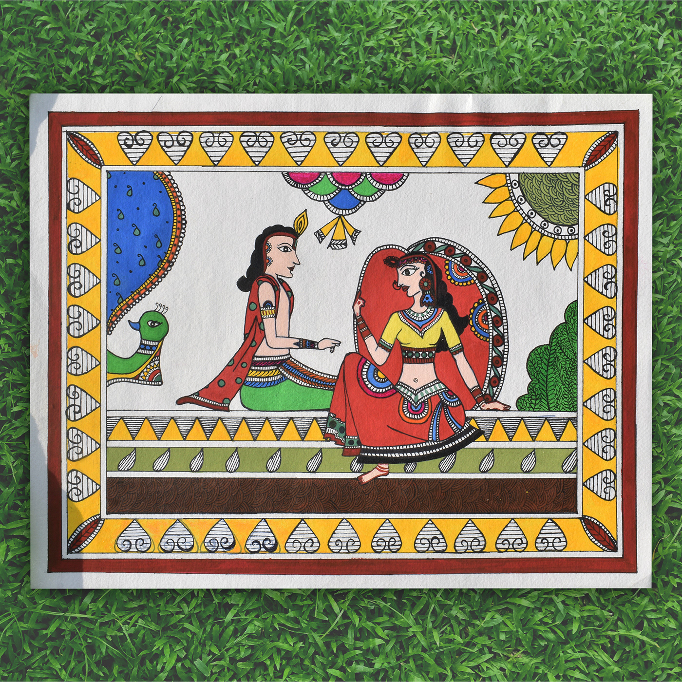 Fabric Painting indian Indian art indian paintings painting   tradition TRADITIONAL ART Traditional paintings Folk Paintings Indian Folk Paintings