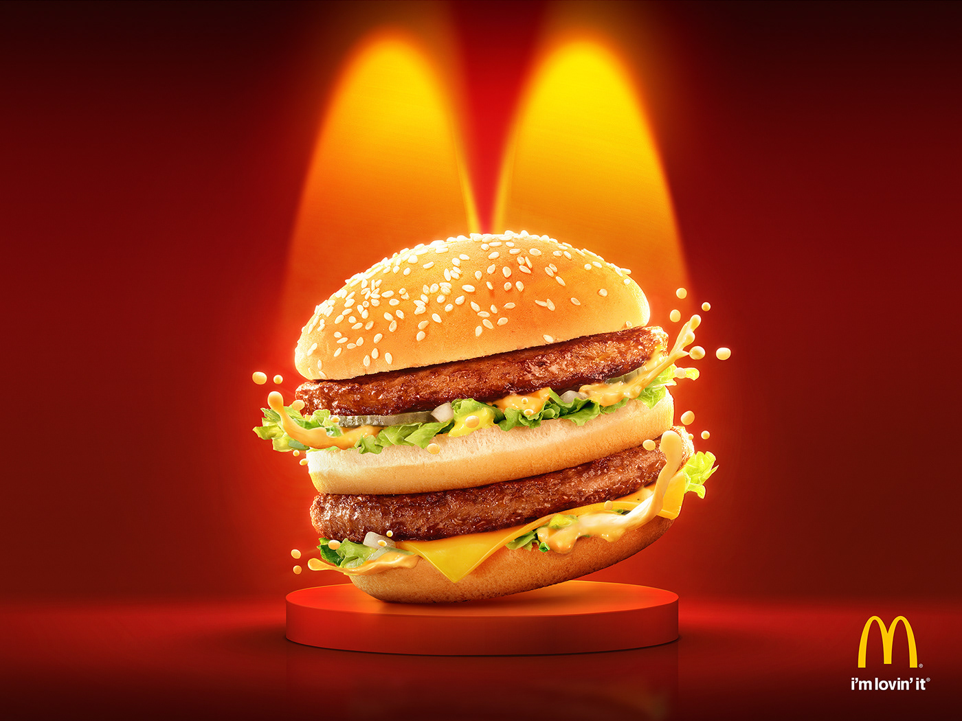 Advertising  big mac Digital Art  Food  food photography hamburguer McDonalds Photography  photoshop retouch