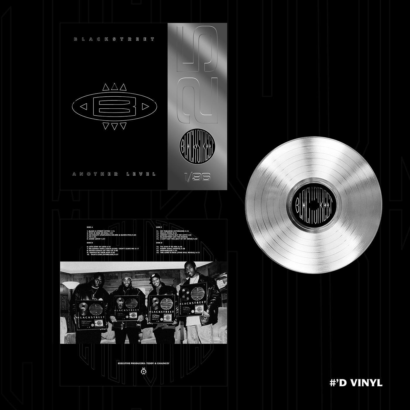 25th Anniversary 90s blackstreet Cover Art cover design Interscope music RNB vinyl Vinyl Cover