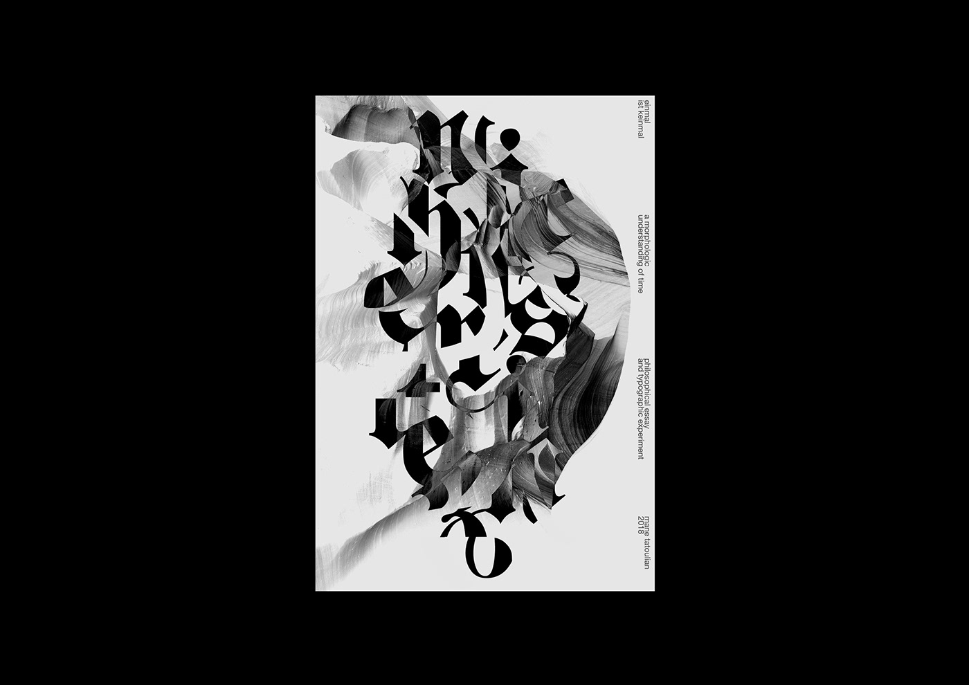 poster afiche Collection Typeface helvetica numbers black White minimalistic typography  