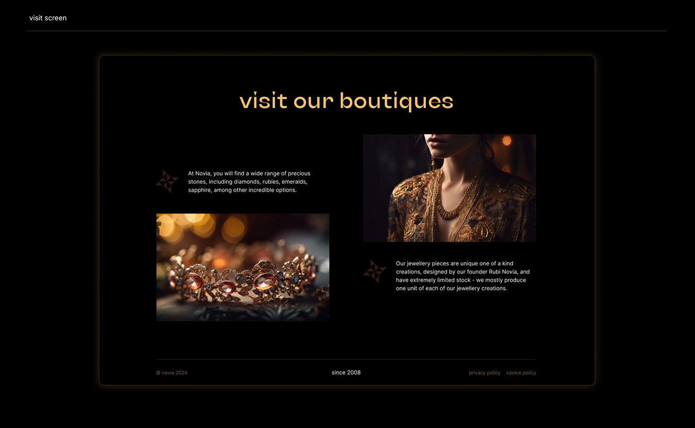 UI/UX Figma Web Design  user interface Website ai midjourney jewelry Brand Design Fashion 