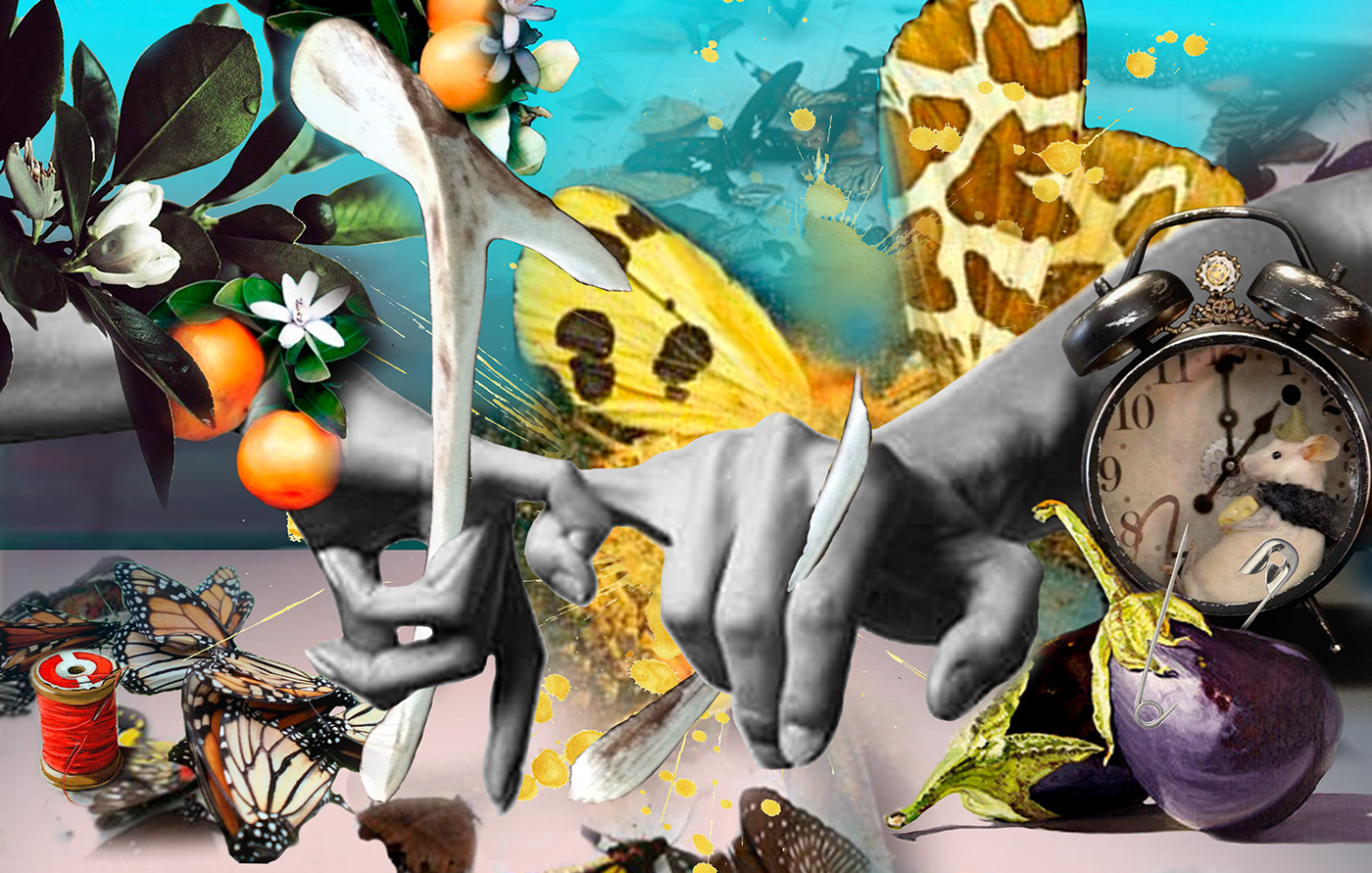 mfa Exhibition  photoshop Appropriation collage thesis Memory fine art Digital Art  childhood