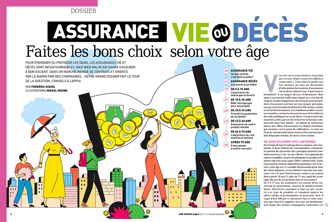 argent assurance business magazine Paris patrimoine Que Choisir retraite