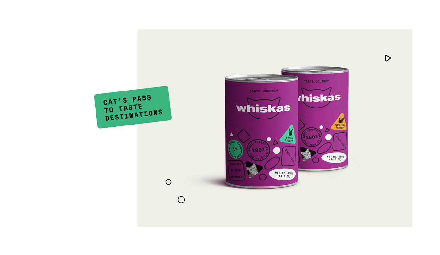 whiskas rebranding concept Packaging communication identity Logotype Cat nutrition branding 