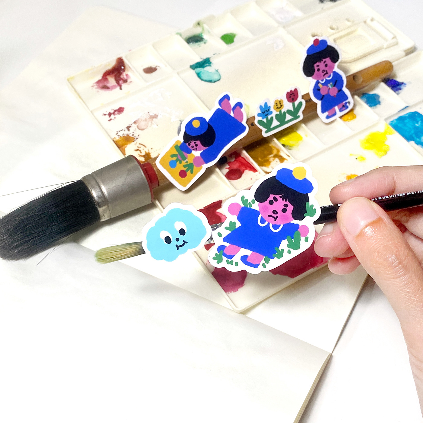 Drawing  merchandise sticker art print post card ILLUSTRATION  keychain Goodies print doodle