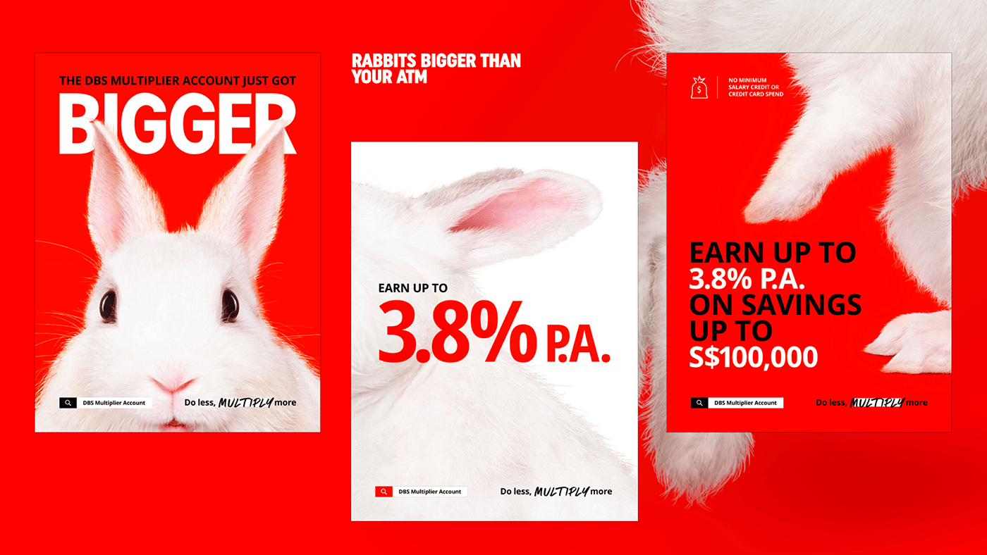 Advertising  animals banking bunnies rabbits savings