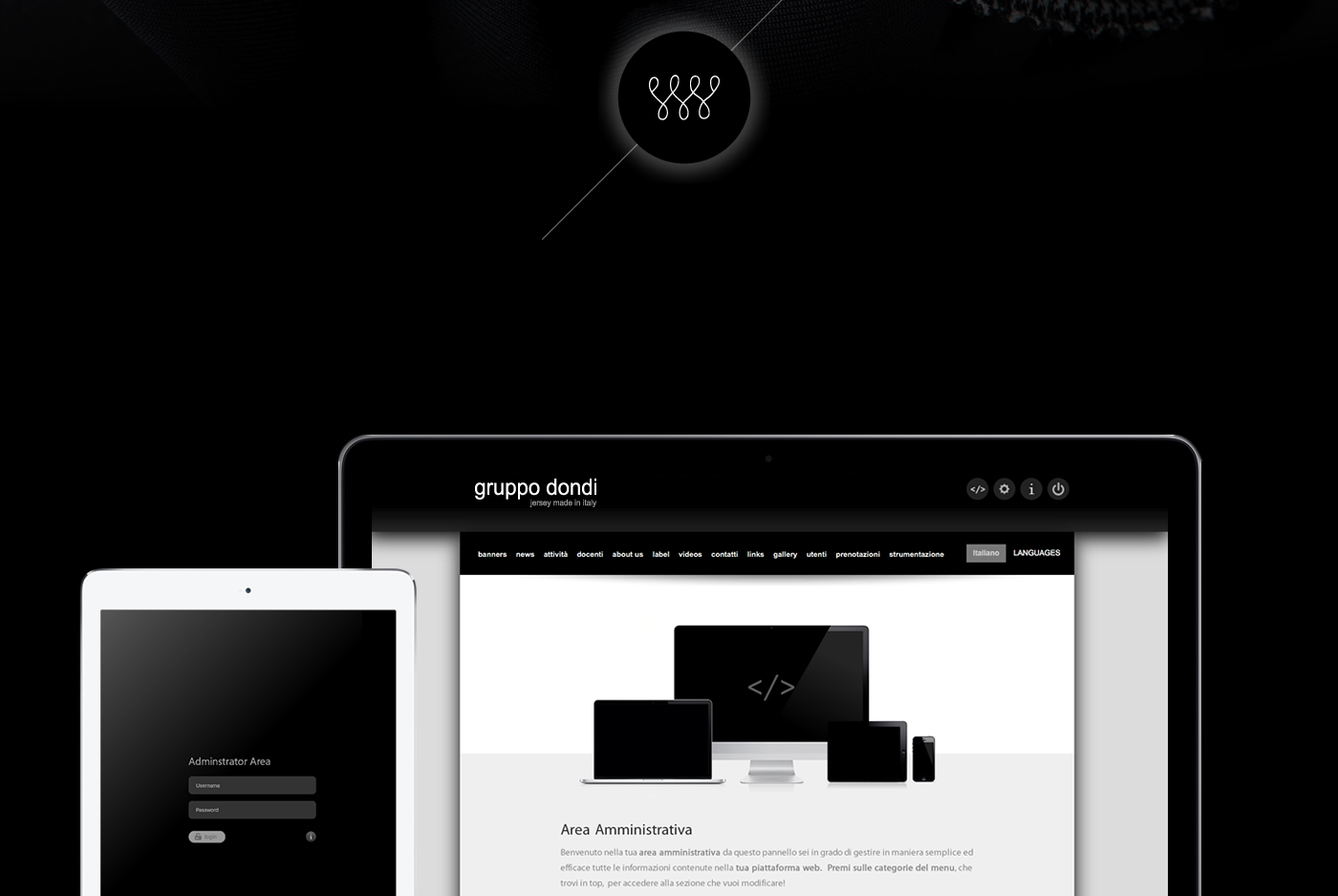 gruppo dondi tailor made filati company website moda design Webdesign