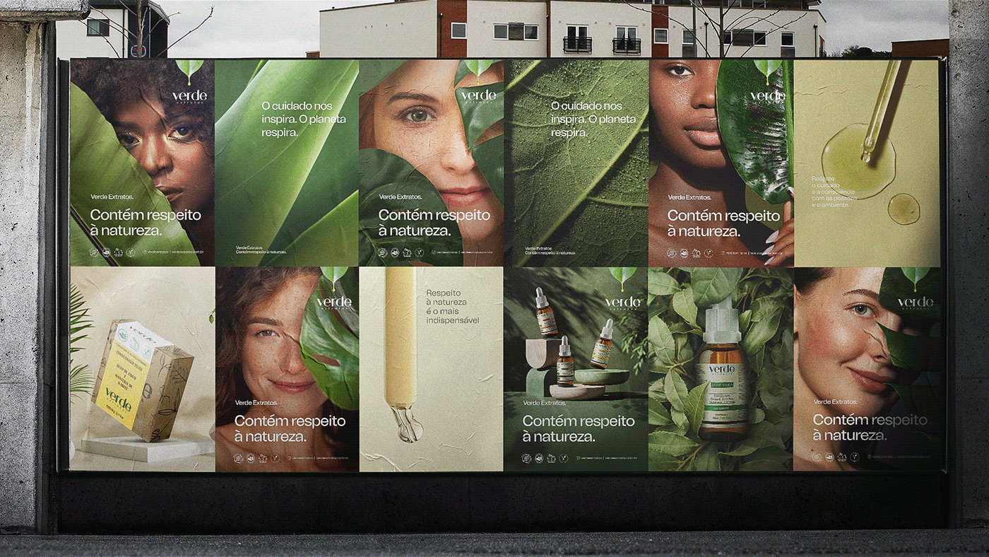 Cosmetic sustentável natureza beleza campanha cosmético oleo ui ux user interface oil