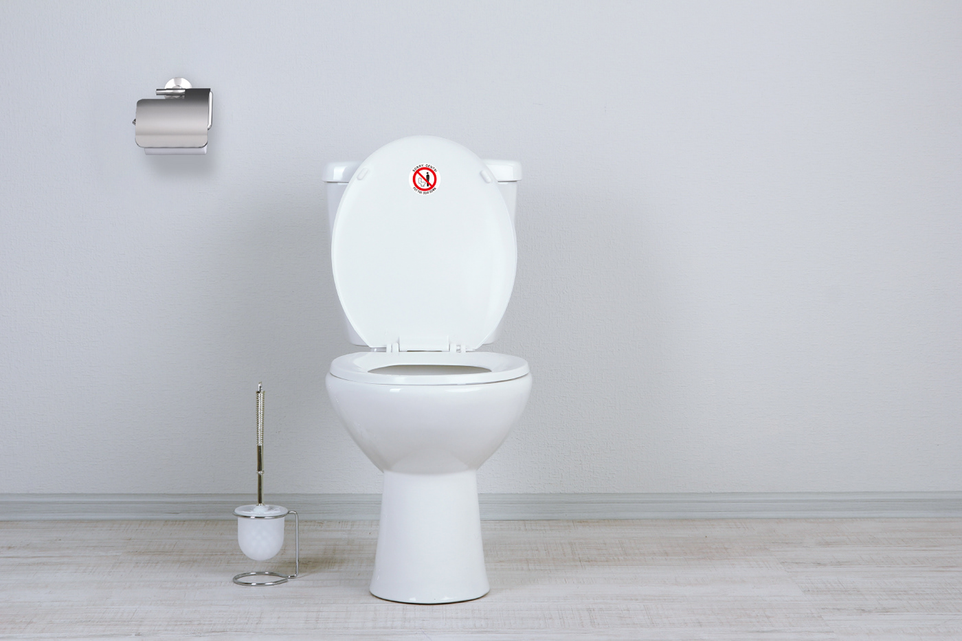 sticker toilet Manner Interior graphic design  comcept