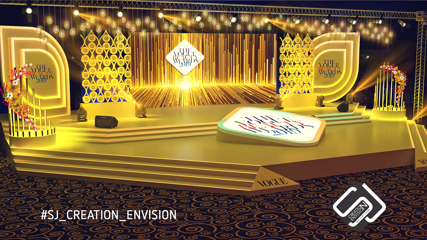#sj_creation_envision STAGE DESIGN set design  award stag led stag event stage event set gala night Stage