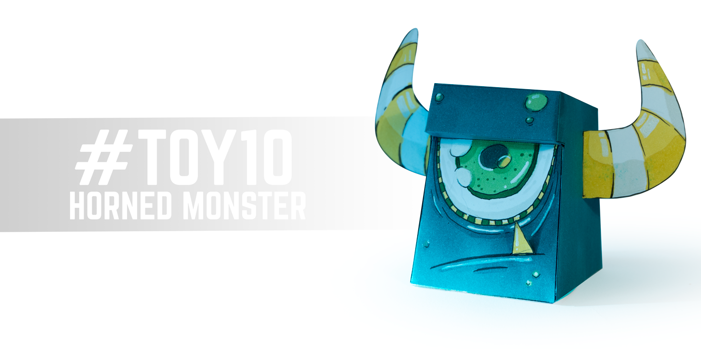 inktober papertoy toydesign characterdesign creature monster craft design Handpaint