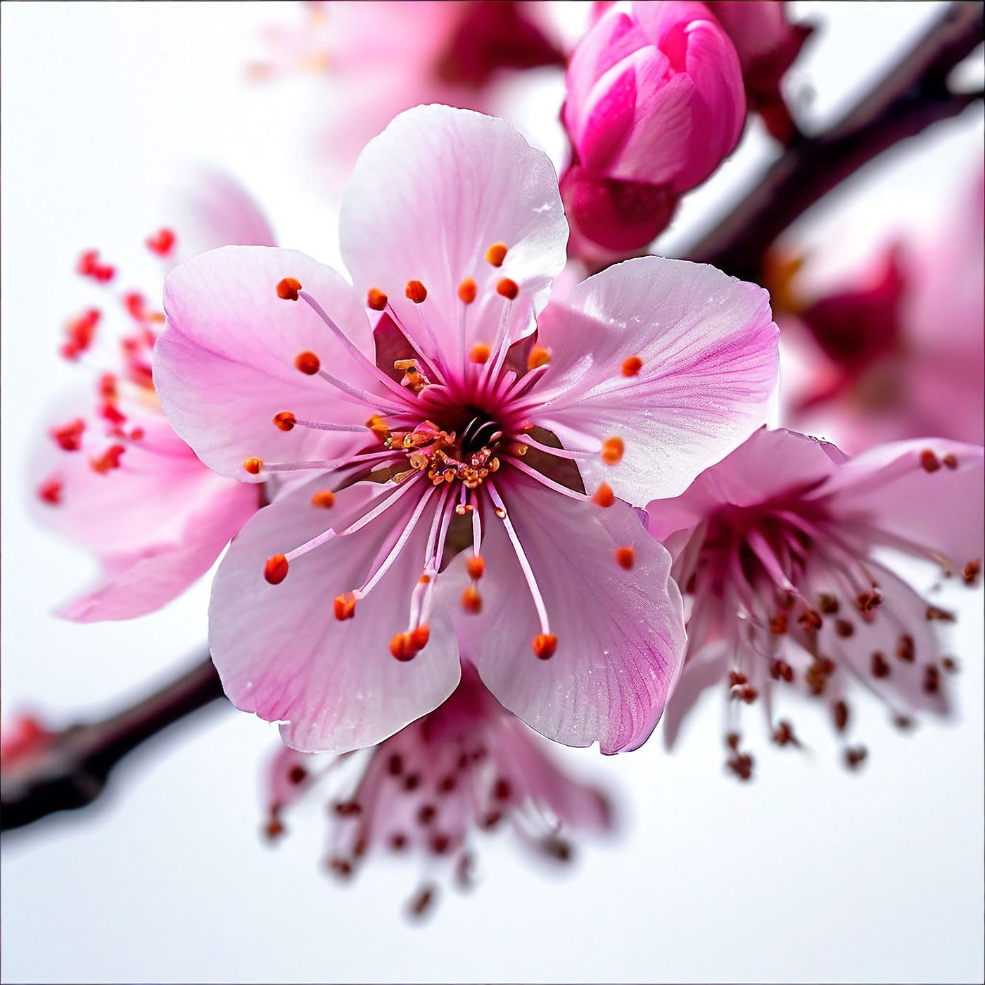 Cherry Blossom sakura Flowers japan Ai Art design spring Nature cherry flower Sakura flower