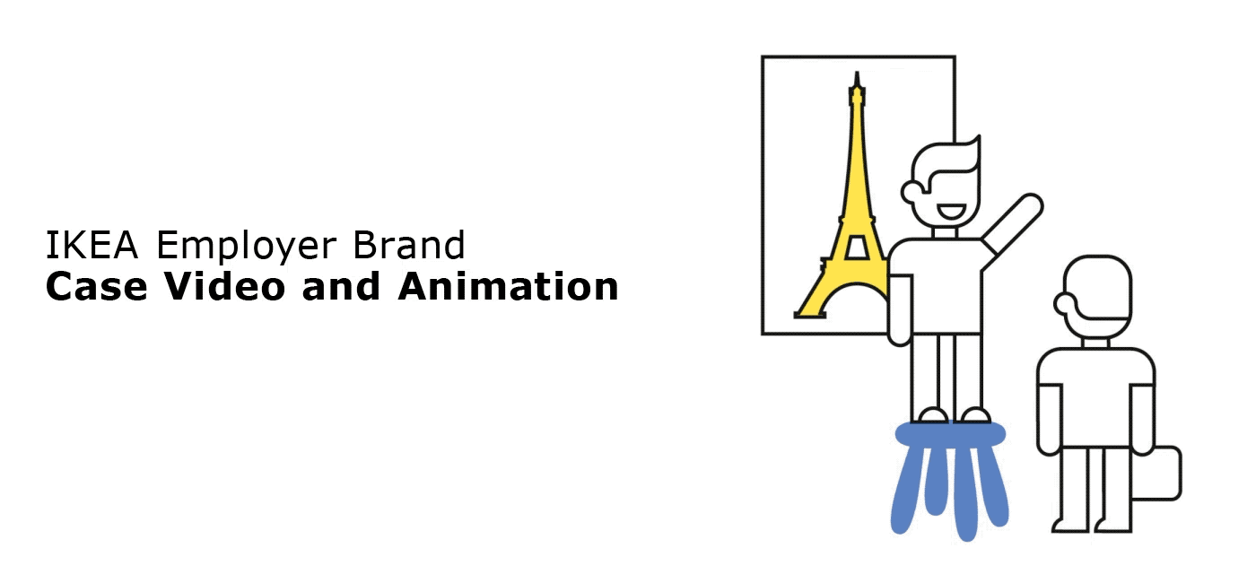 ikea Employer Brand video animation  ILLUSTRATION  after effects Vector Illustration minimalistic