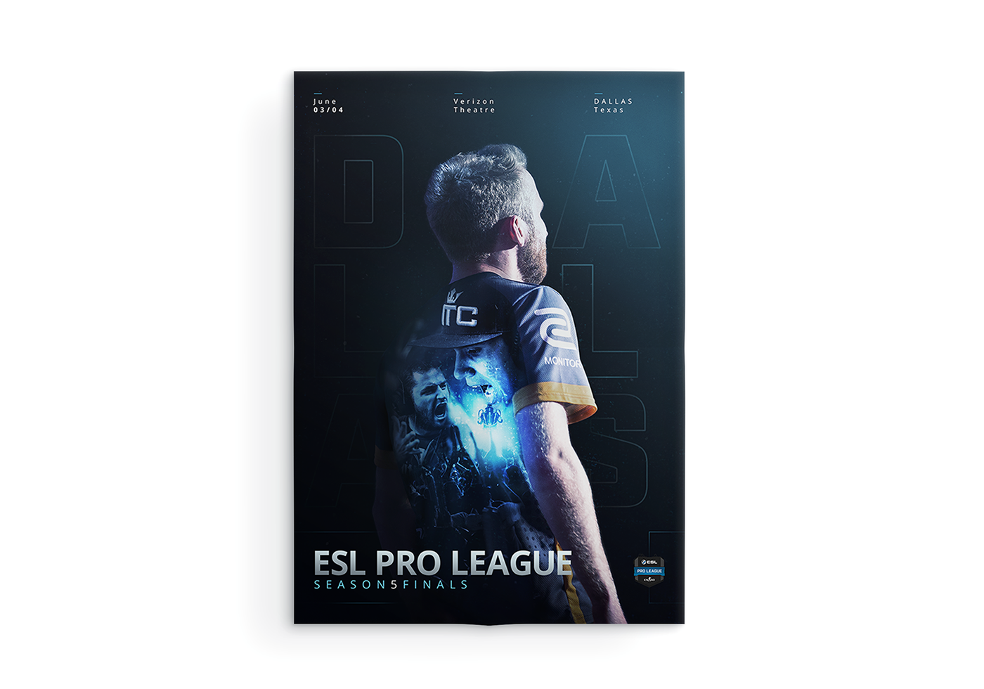 ESL esports Gaming poster dallas Event retouch photo eddy ProLeague