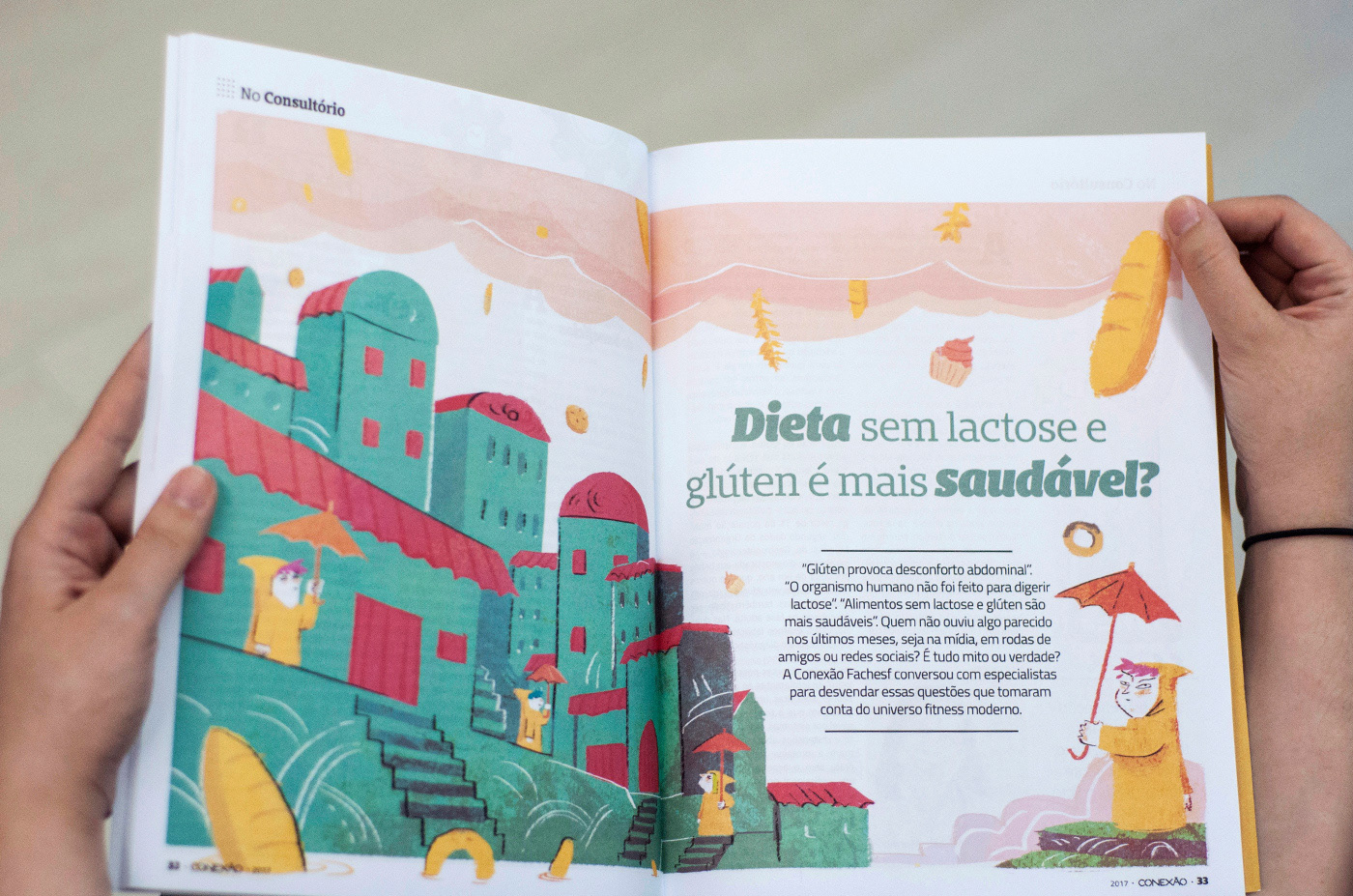 editorial Fachesf conexão fachesf revista magazine mag design ilustras ilustrações