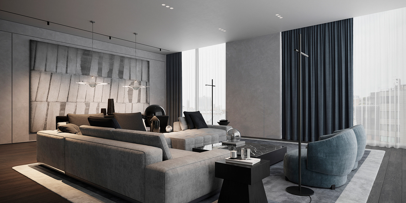 3dmax architecture corona render  design Interior livingroom Moscow интерьер HomeAdore myhouseidea