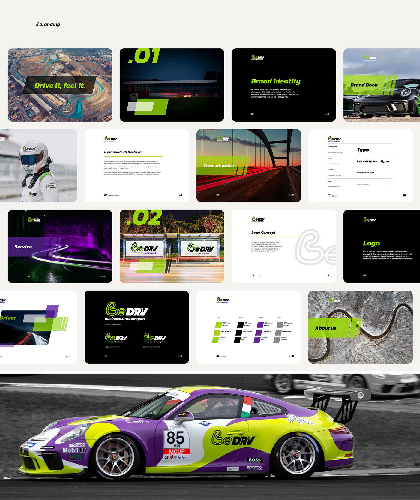 Website car ui design identity brand identity cms Racing UI