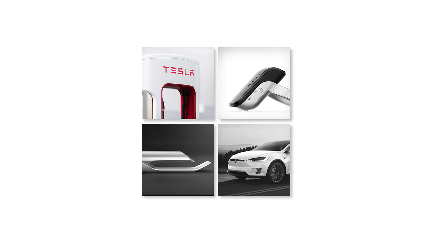 product concept charger tesla simple modern Smart ux UI industrial