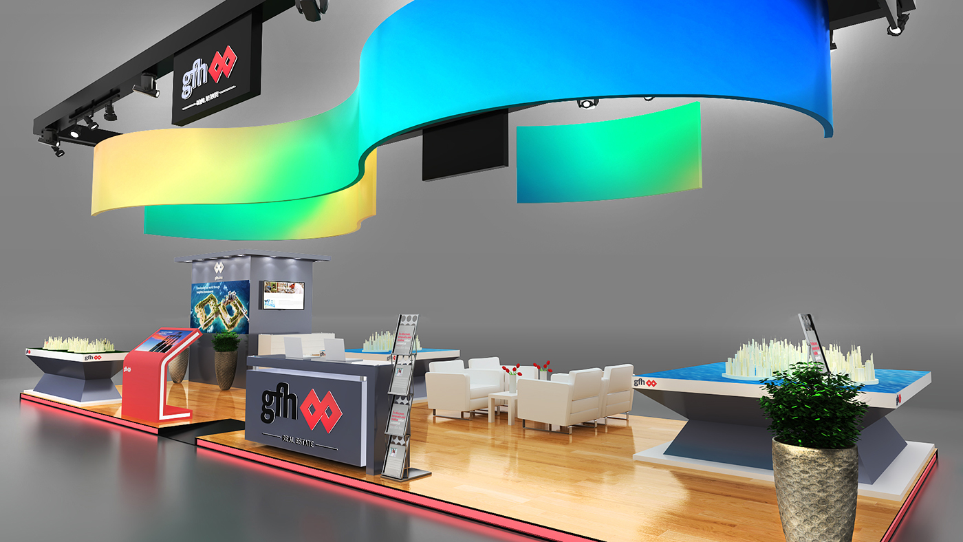 3d designer exhibition display spcae designer conceptualizer Creative Design Bahrain