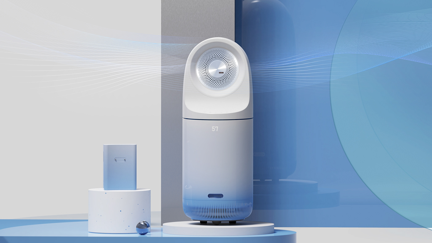 air purifier 공기청정기 product design  forest industrial industrial design  PROCUT purifier