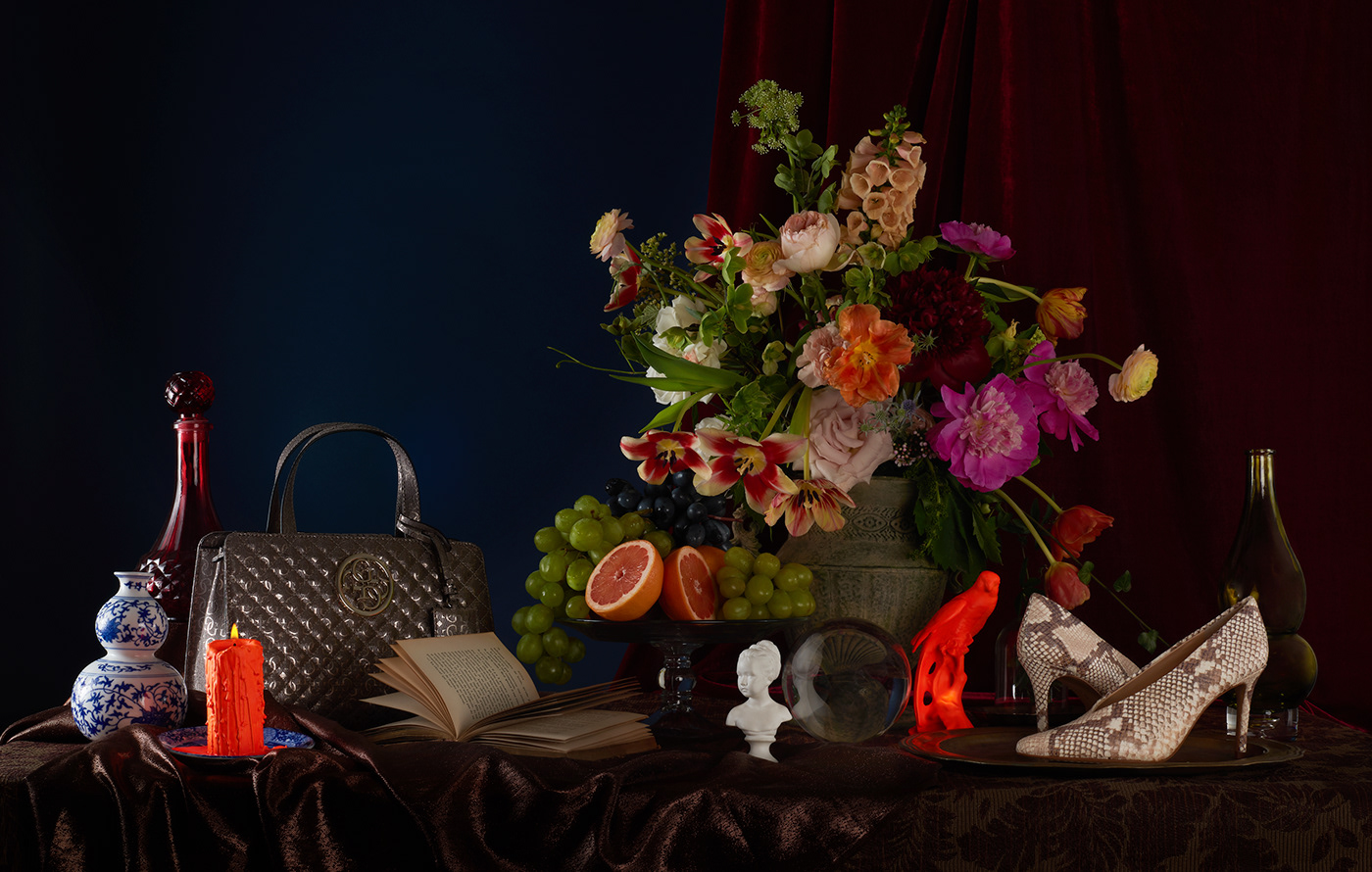 still life editorial fashion editorial set design  Paintings Light Paint Prop Styling Product Photography creative content Creative Direction 