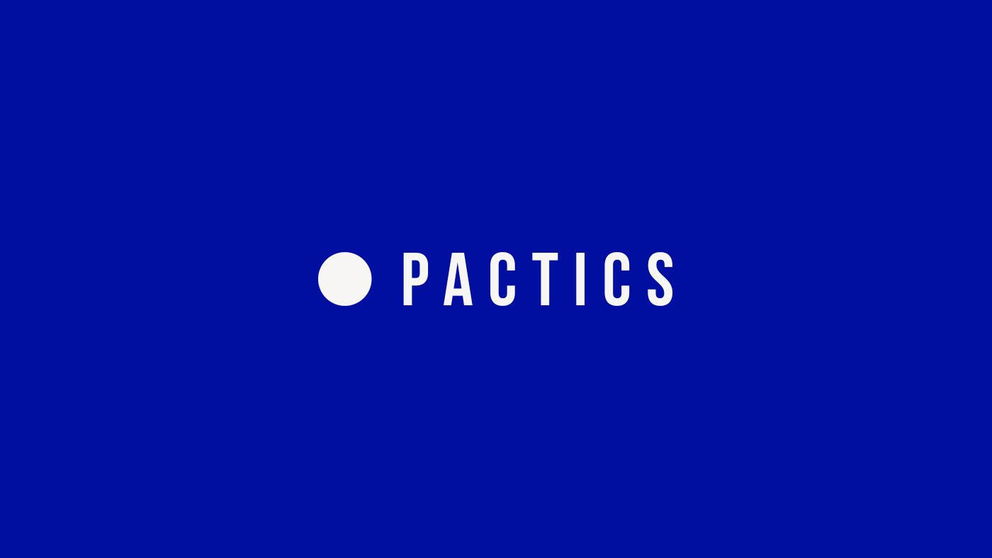 Pactics microfiber branding  identity blue circle