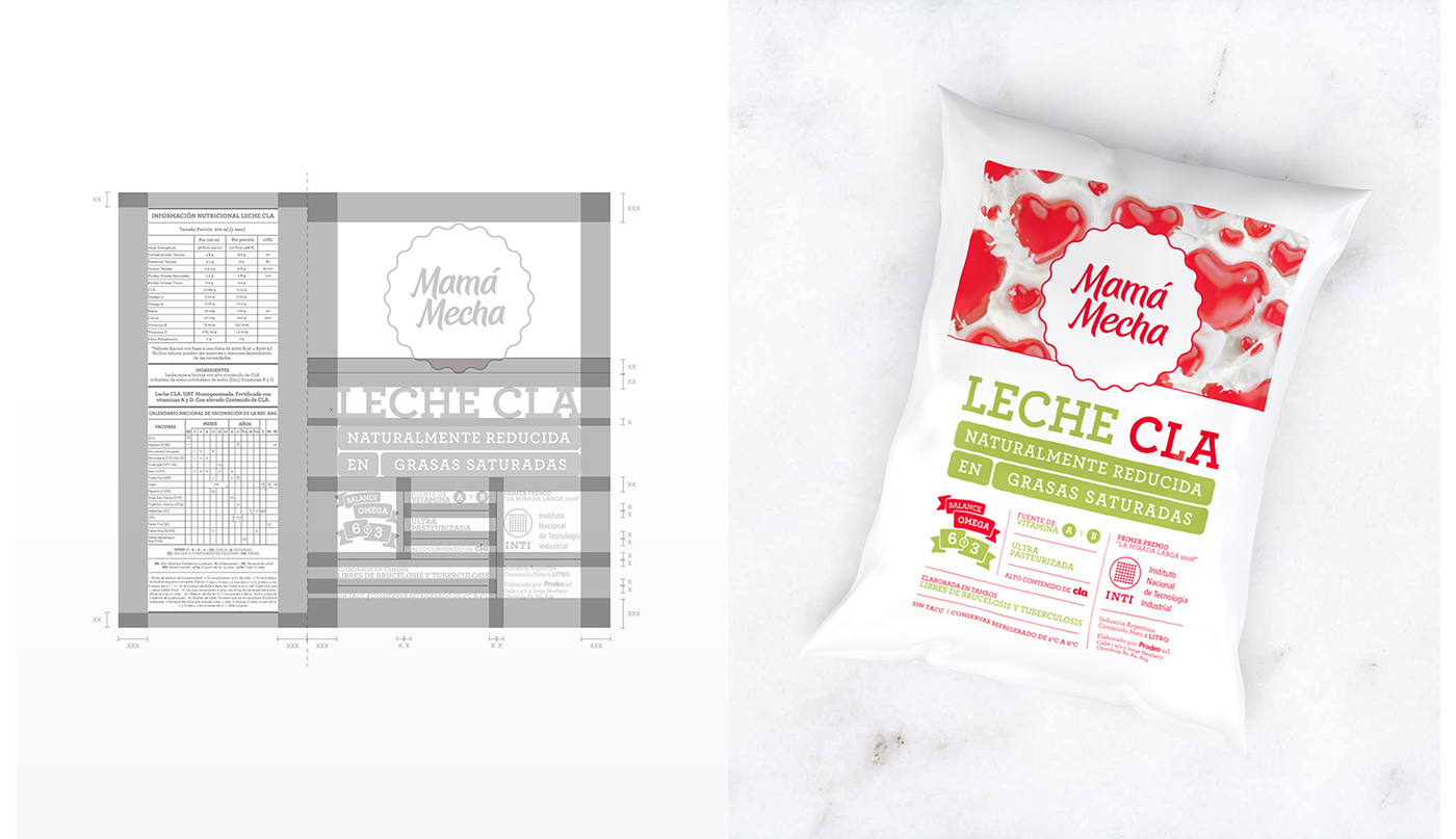milk Cheese MamáMecha leche queso brand branding  marca design factory