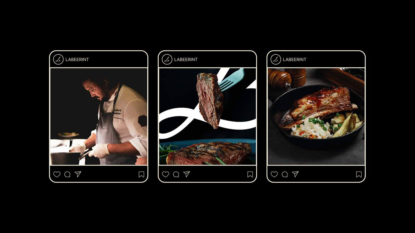 brand identity Logo Design menu design restaurant visual identity steak menu Food 