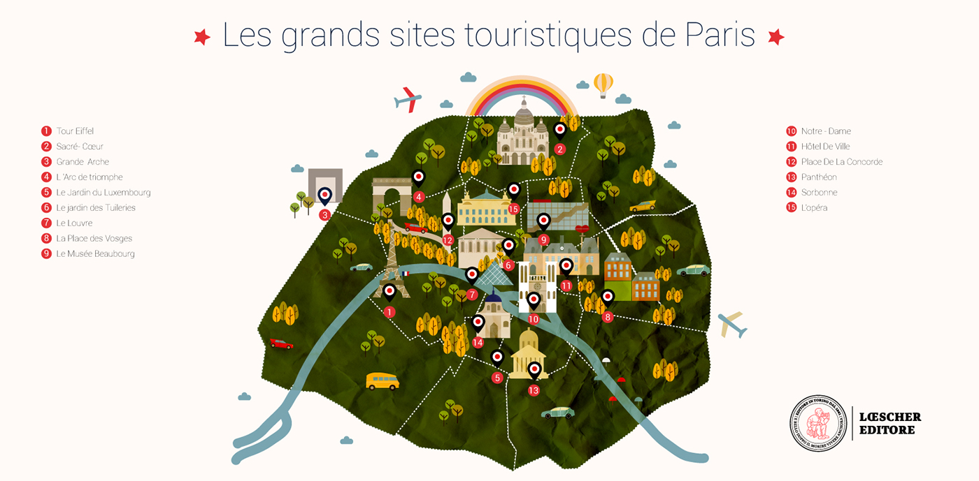 maps infographics city map french map Paris map
