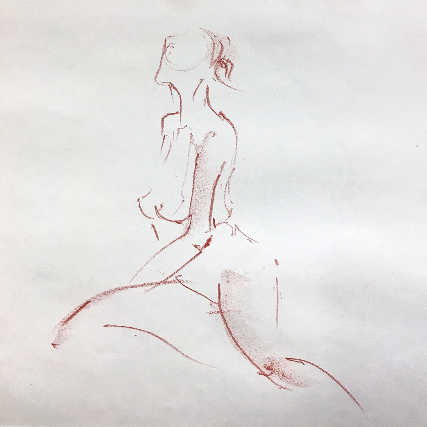 life drawing Figure Drawing gestures conte