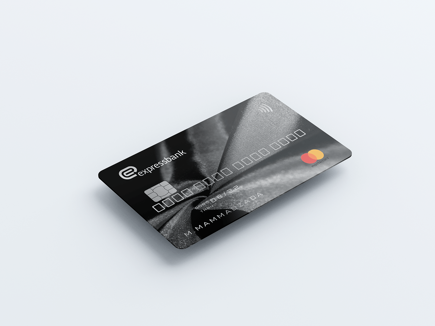 Bank credit card card design design Platinum