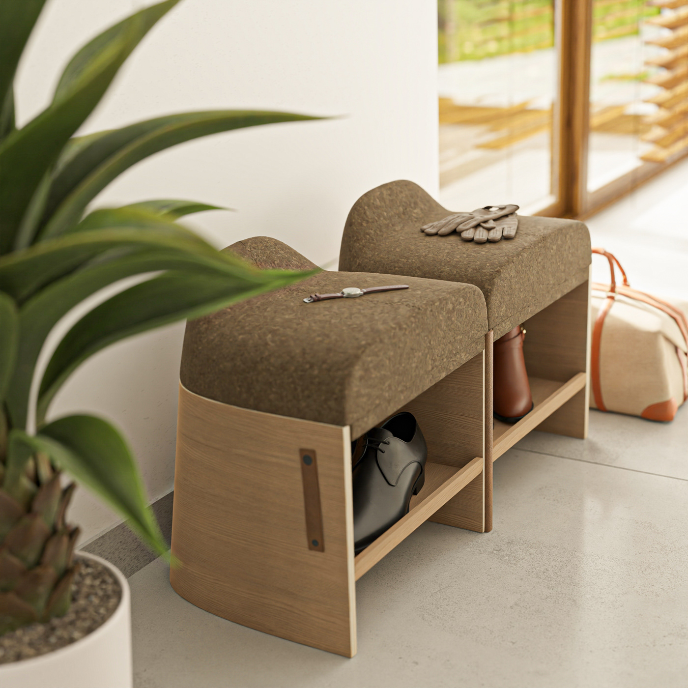 blender cork design furniture industrial design  interior design  product design  stool wood