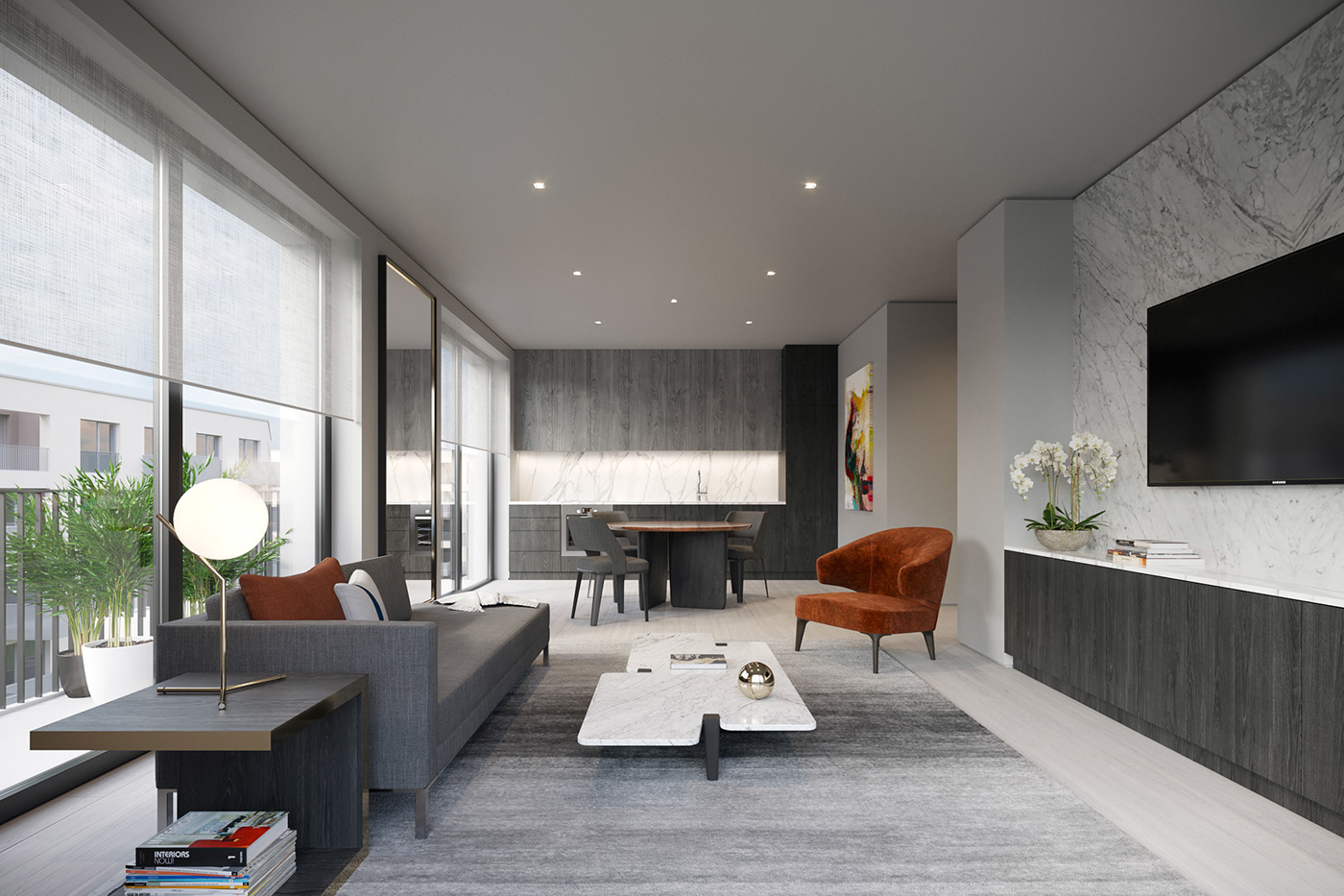 rendering visualization CGI apartment interior