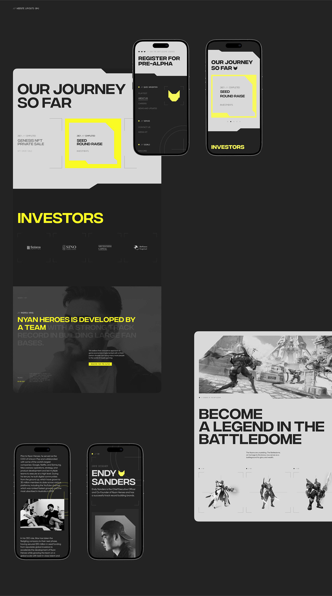 game Gaming Website branding  UI/UX Web Design  landing page blockchain nft