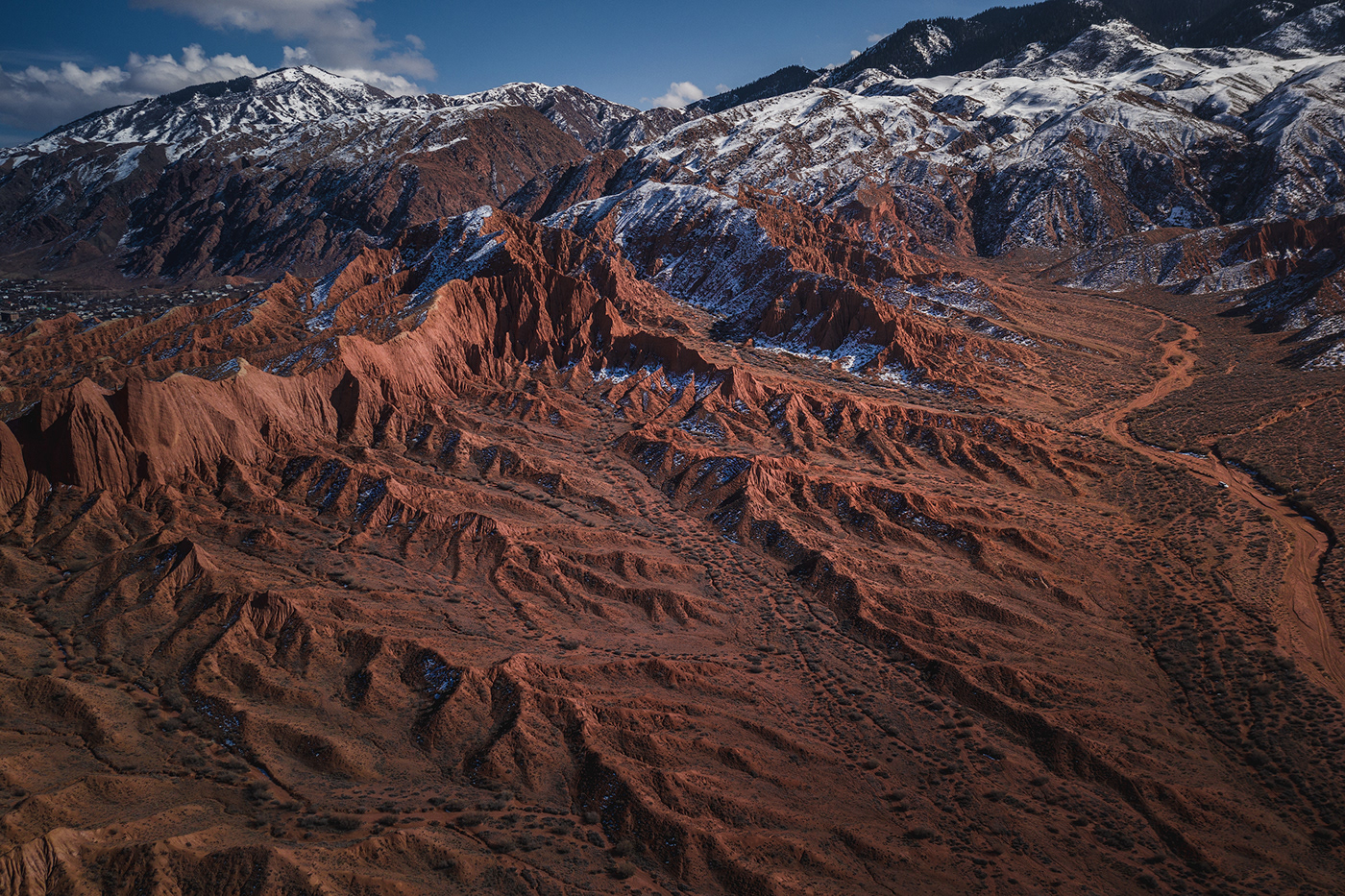 kyrgyzstan Canyons milky way startrails night photography Drone photography