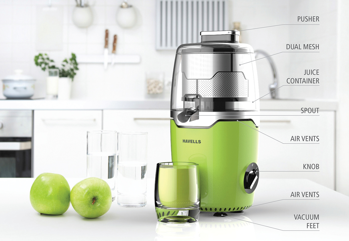 Juice extractor innovative design user centric design