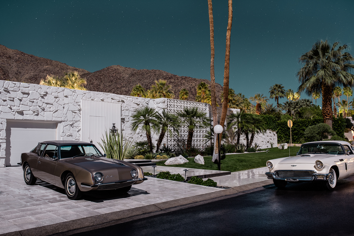 Tom blachford blachford midnight modern Palm Springs moonlight long exposure California modernism modernist MID-CENTURY