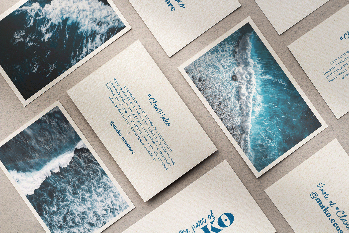 blue brand branding  eco-friendly identity logo marcas Ocean Packaging soap