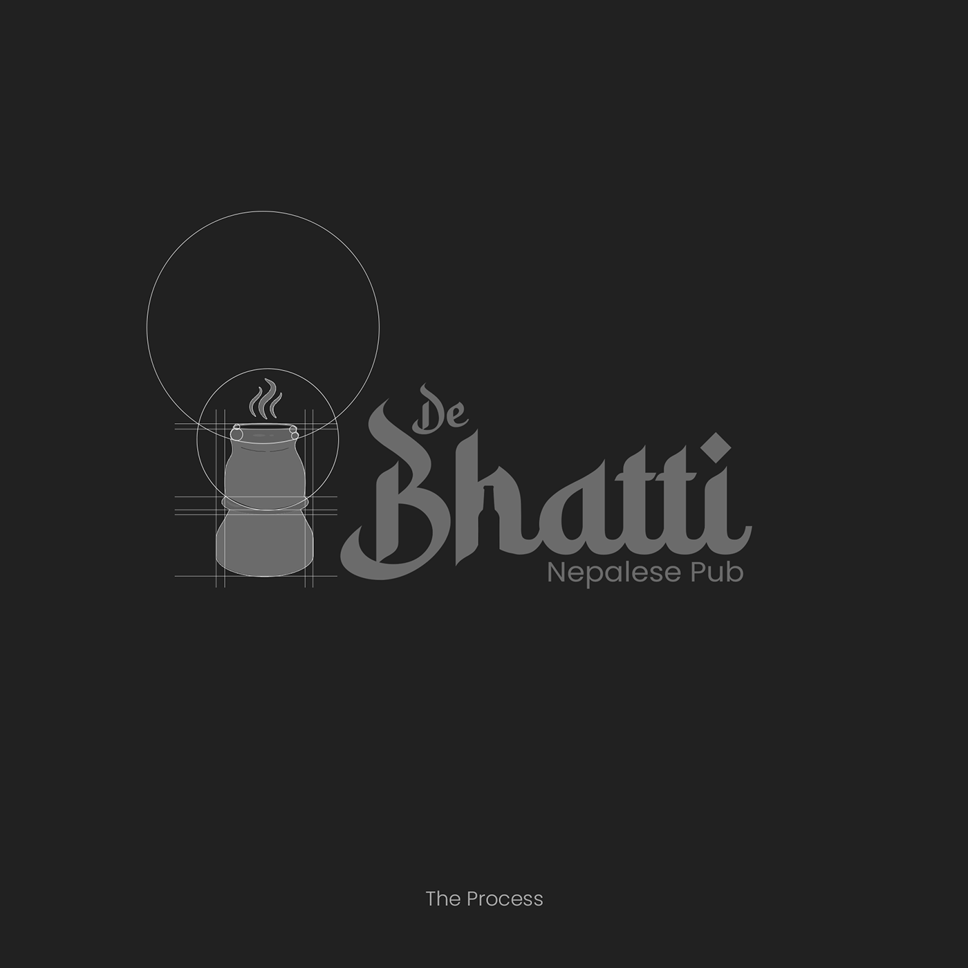 bar logo Bhatti logo black and white logo brand identity Logo Design minimal logo design nepali logo restaurant logo roniers design typography  