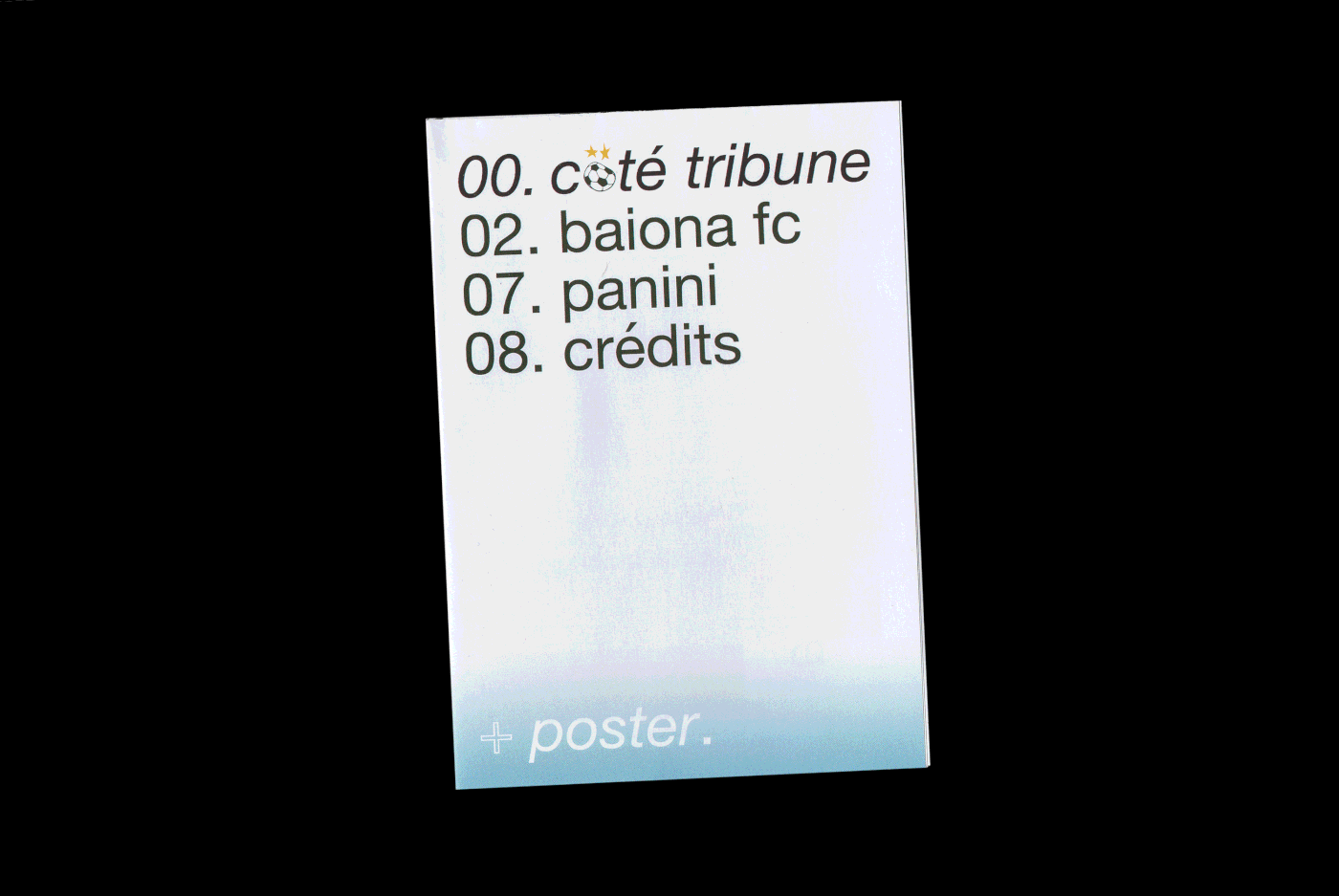 editorial design print football club fanzine poster graphic design art direction edition bayonne